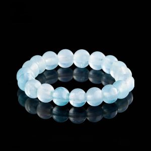 Blue Crystal Bracelet – Water Element Energy Stone for Wisdom, Calm & Mental Clarity