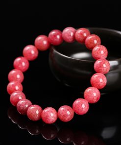Cherry Blossom Rain Rose Quartz Bracelet For Women
