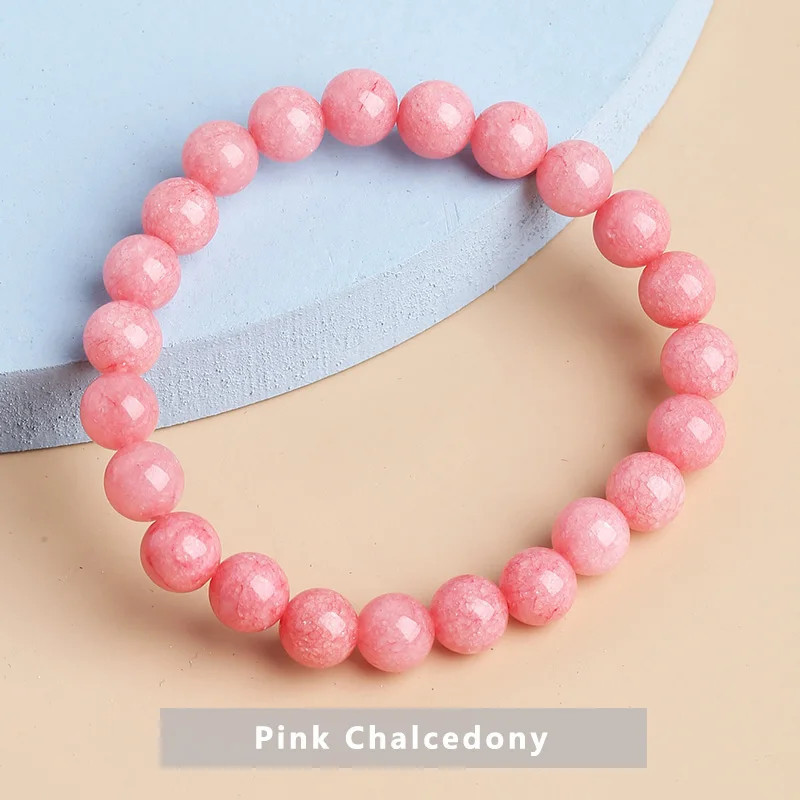 Cherry Blossom Rain Rose Quartz Bracelet For Women - Image 6
