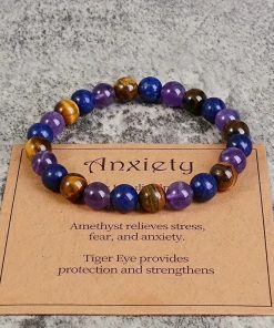 Retro Lapis Lazuli Tiger Eye Handmade Bracelet