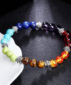 Tigers Eye Lapis Lazuli Amethyst Imperial Stone Red Agate Bracelet