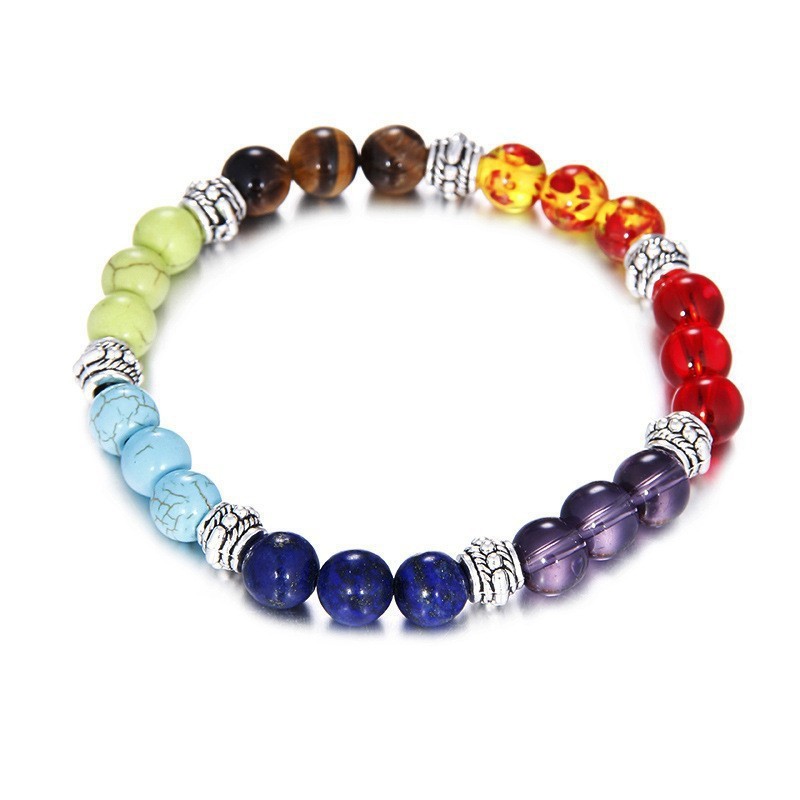 Tigers Eye Lapis Lazuli Amethyst Imperial Stone Red Agate Bracelet - Image 3
